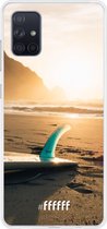 Samsung Galaxy A71 Hoesje Transparant TPU Case - Sunset Surf #ffffff