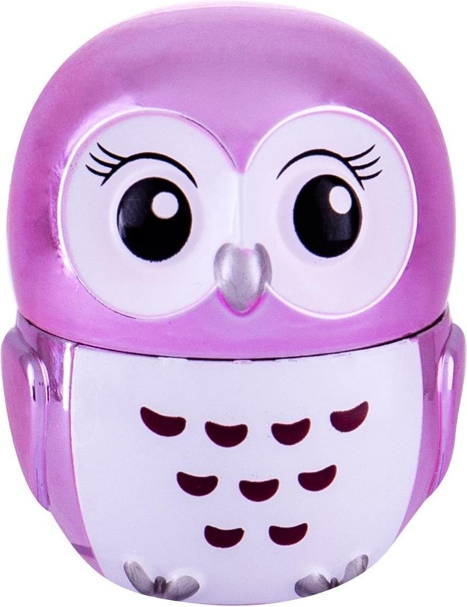 2K - Lovely Owl Metallic Lip Balm Cotton Candy ( cukrová vata ) - Balzám na rty ve tvaru sovy