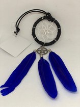 Mini dromenvanger - Indiaanse Dromen Vanger - Dream Catcher Klein - Blauw