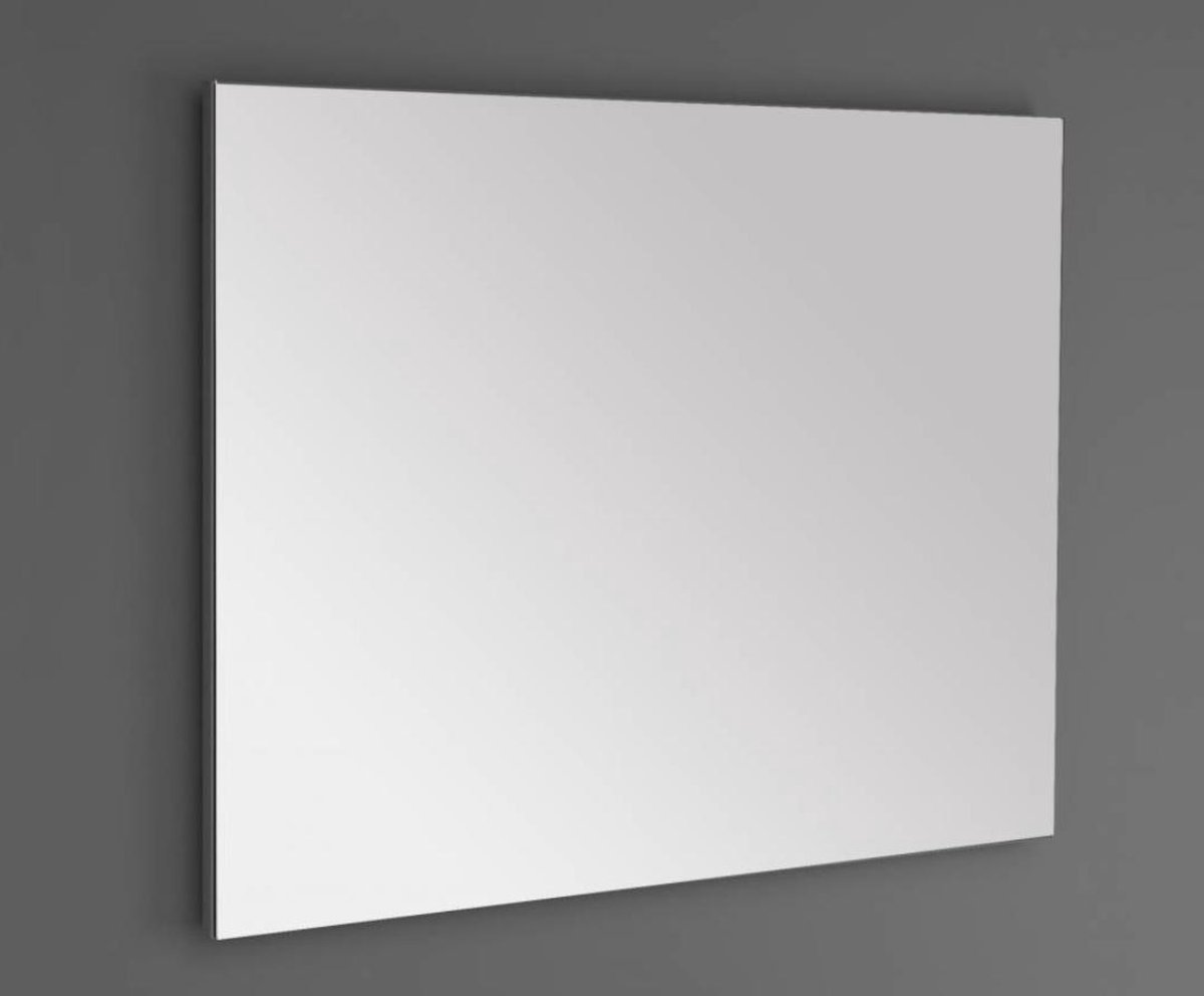 Blue Florence wandspiegel in aluminium frame 90x70cm