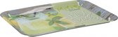 Non-branded Dienblad Met Print 41 X 30 X 2 Cm Melamine Groen