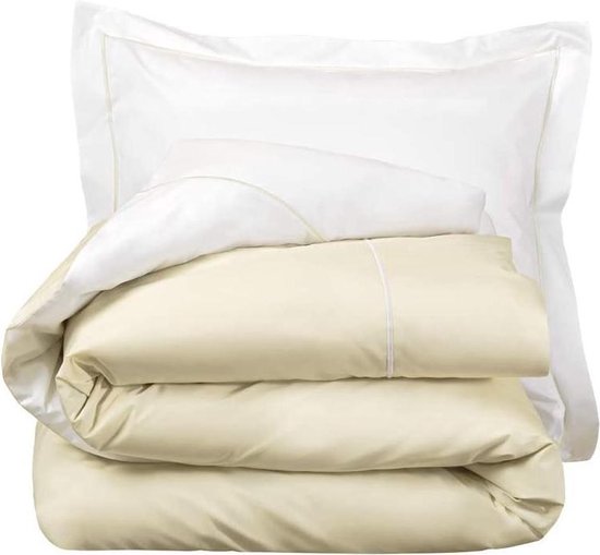 De Witte Lietaer Bumblebee Percale Katoen 60x60 Cm Luxe Wit De Witte Lietaer Bumblebee Kussensloop | Percale Luxe Katoen, Wit, 60 X 60 Cm Wasbare Katoenen Sloop