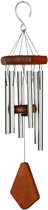 Windgong - Outdoor - Windmobiel - Windorgel - 45cm - Gestemde Klankbuizen - Aluminium - Zilver
