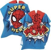 Arditex Poncho Spider-man 55 X 55 Cm Katoen Blauw/rood