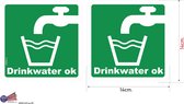 Drinkwater ok sticker set