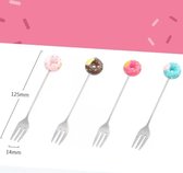 Donut Vorkje - Dessert - Gift - Candy - Koken & Tafelen | Roze