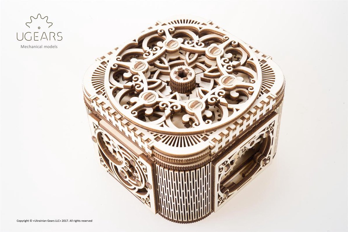 UGEARS Houten 3D Model - Juwelendoosje — afbeelding 10