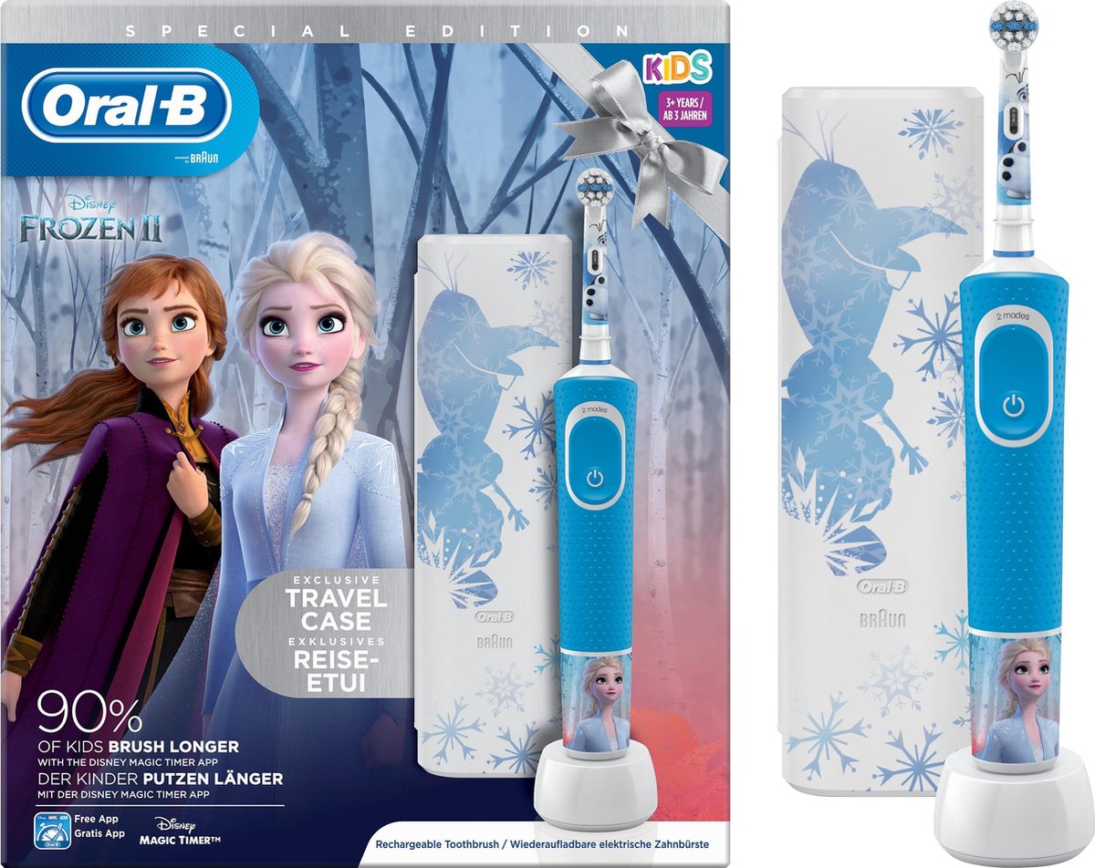doel avontuur reguleren Oral-B Kids Frozen 2 - Elektrische Tandenborstel - Powered By Braun - 1  Handvat en 1... | bol.com