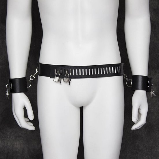 Ensemble de menottes Kinky Secrets avec ceinture autour de la taille -  Menottes BDSM... | bol.com