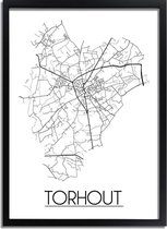 DesignClaud Torhout Plattegrond poster A4 poster (21x29,7cm)