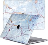 Lunso Geschikt voor MacBook Air 13 inch (2018-2019) cover hoes - case - Marble Zelda