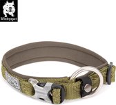 Winhyepet halsband - Halsband - Honden halsband - Halsband voor honden - Leger groen – L