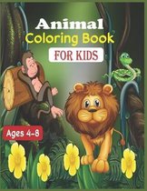 Animal Coloring Book For Kids Ages 4-8