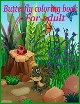 Butterfly coloring book for adults