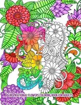 Inspirational Flowers Coloring Book for Adults