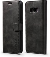 LC.IMEEKE Luxe Book Case - Geschikt voor Samsung Galaxy S8 Hoesje - Zwart