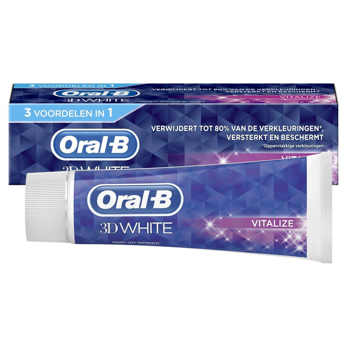 Oral-B 3D White Tandpasta - Voordeelverpakking - 4 x 75 ml | bol.com