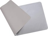 Tapis de souris de bureau Nava® Extra Large XL | Extra fin, cuir | 2 mm - 80 x 40 centimètres | Design classique | Gris