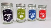 Smoethieglazenset - Smoothiebeker 4 stuks 450ml