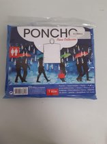 Poncho, blauw