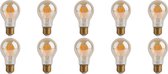 LED Lamp 10 Pack - Facto - Filament Bulb - E27 Fitting - Dimbaar - 7W - Warm Wit 2700K - BES LED