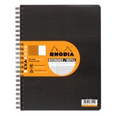 Rhodia ExaBook Refill – A4+ Zwarte rechthoek geruit