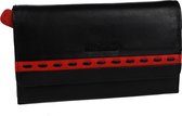 Massi Miliano Portemonnee Dames  Leer  Zwart/rood   Rg-008-(6+36)