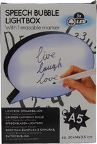 Speech bubble lightbox SETLLsalidoXL ® - Lichtgevende tekstballon - textballon - Lichtgevende personaliseerbare lichtballon - persoonlijk licht - licht met een boodschap - Creatieve lichtbubb