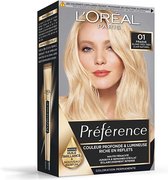 L’ORÉAL PRÉFÉRENCE  01 PRAGUE BLOND TRÈS TRÈS CLAIR NATUREL