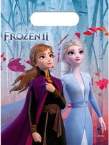 Disney Frozen 2 thema uitdeelzakjes 6 stuks - Kinderfeestje/verjaardag uitdeelzakjes feestzakjes