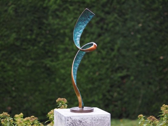 Klap Knipperen gelei Tuinbeeld - bronzen beeld - Modern sculptuur 'HELIX' - Bronzartes - 47 cm  hoog | bol.com