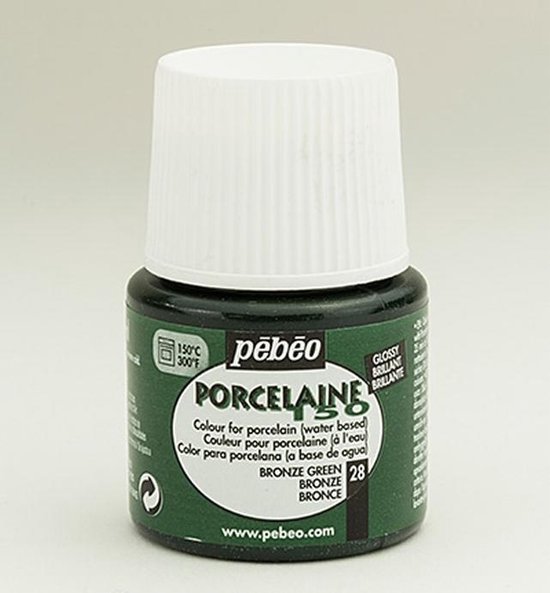 Foto: Porseleinverf 28 bronze green pebeo 45ml