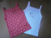 petit bateau singlet set , kers , 2jaar 86 voor meisje