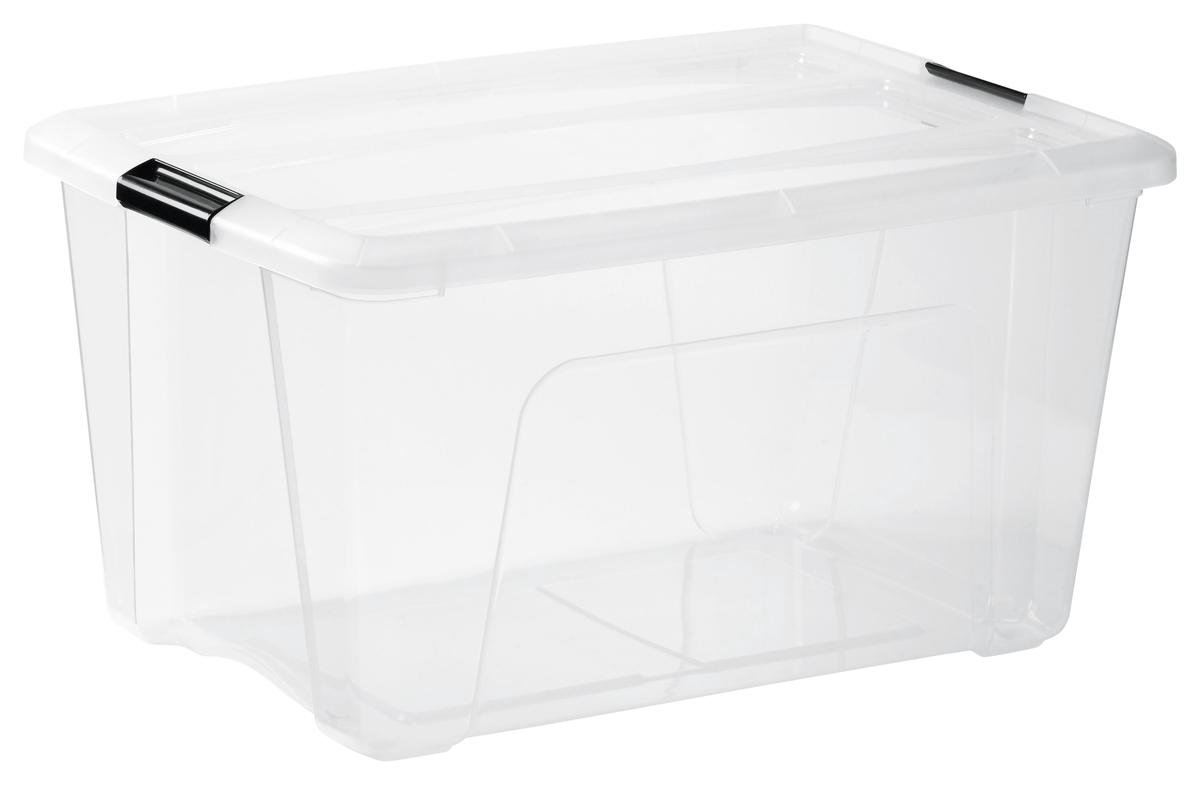 Lot de 2 boîtes de rangement sous lit Modular Clear Box MCB-UB - Plastique - 35