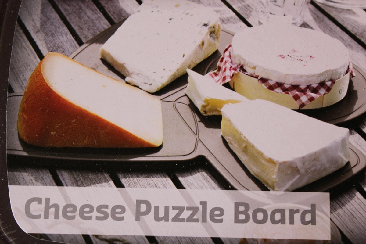 Casse tête bois puzzle: Plateau de fromage