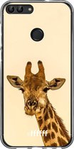 Huawei P Smart (2018) Hoesje Transparant TPU Case - Giraffe #ffffff