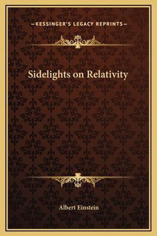 Sidelights on Relativity - cover