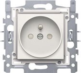 NIKO Original White inbouw stopcontact - penaarde -  enkelvoudig