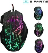 BParts - Led Game muis - Gaming - Gaming mouse - Zwart