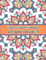 Flowers mandala pattern Art book for adult