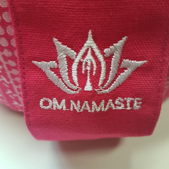 Bolster design Pink rond -  roze - Om Namaste — afbeelding 5
