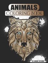 Animals Coloring Book 50 Unique designs