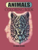 Animals Coloring Book 50 Unique designs