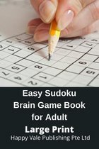 Easy Sudoku Brain Game Book for Adult Large Print