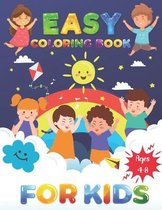Easy Coloring Book For Kids Ages 4-8