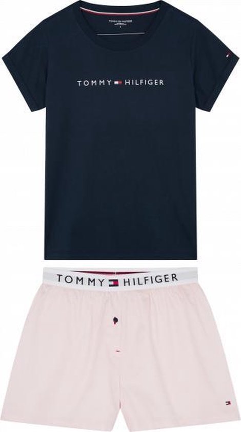 Tommy Hilfiger pyjama korte broek Short Set Woven D UW0UW02324-0YZ | bol.com