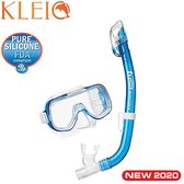 tusaSPORT Mini Kleio dry kinder snorkelset duikbril UC2022 - blauw
