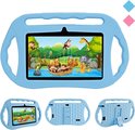Kindertablet - tablet 7 inch - 16 GB - vanaf 2 jaar - Scherp beeld - leerzame tablet voor kinderen - Wifi - Bluetooth - camera - spellen - Inclusief kinderhorloge - Blauw