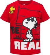 Snoopy Baby t-shirt rood maat 68