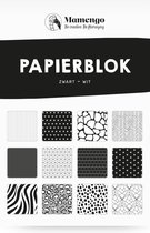 Papierblok - Hobbykarton - Zwart - Wit - A5